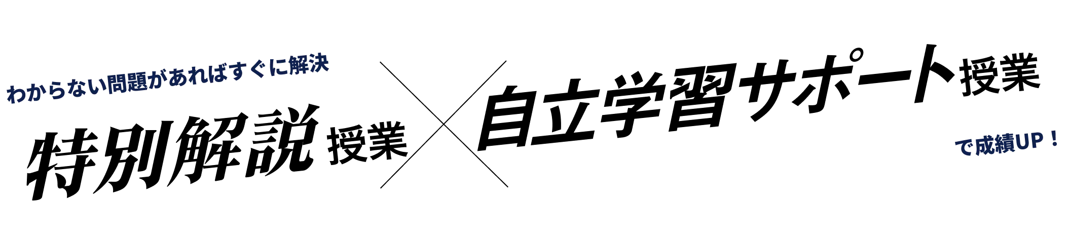 わからない問題あればすぐに解決。特別解説授業×自室学習サポート授業